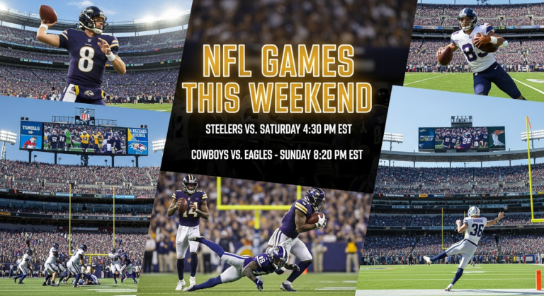 NFL Games This Weekend