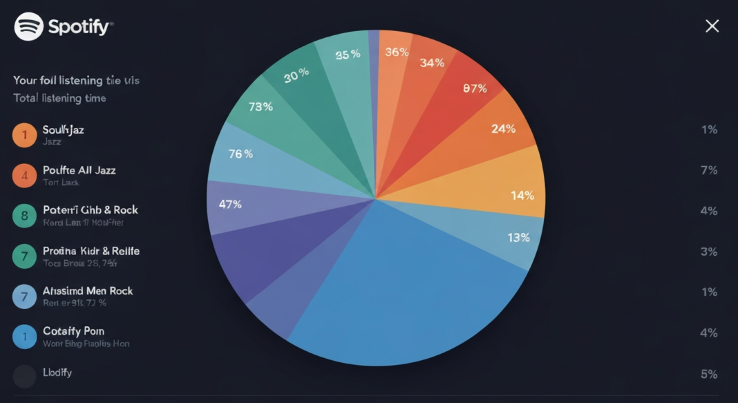 Spotify pie chart